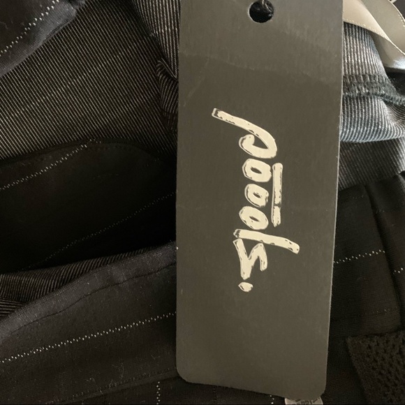 Poools NWT Pinstriped Black Tuxedo Pants Trousers Size 6/8 or M see measurements - Picture 9 of 12